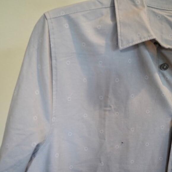 Vuori Short Sleeve Bridge Button Collared Top Gray Mens Size Small - Picture 3 of 8